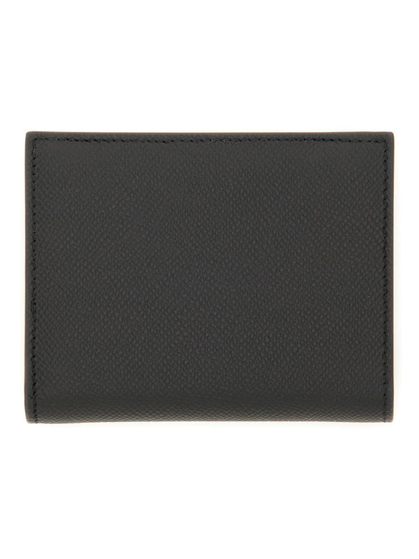 Leather Gancini Wallet Black & Purses