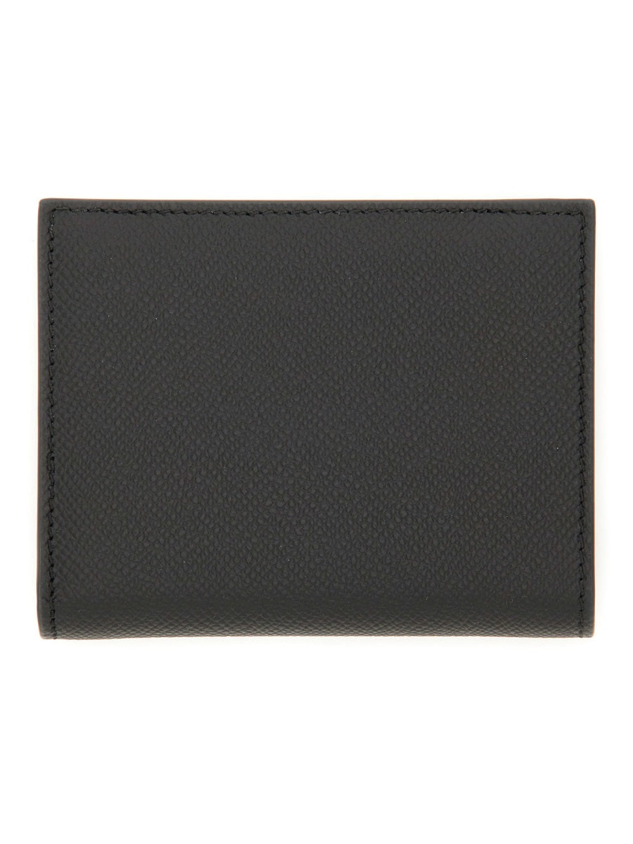 Leather Gancini Wallet Black & Purses