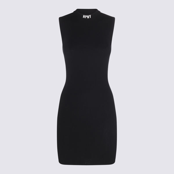 Heron Preston 72% Viscose dress in black