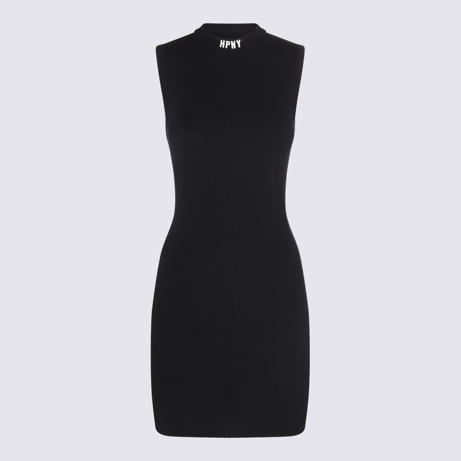 Heron Preston 72% Viscose dress in black