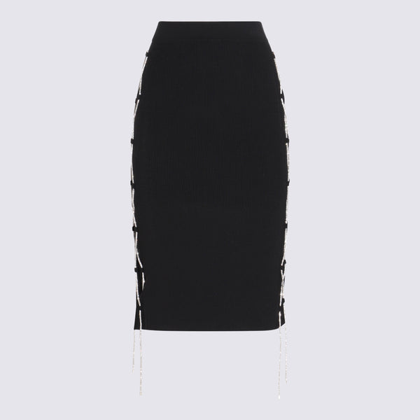 Giuseppe Di Morabito 88% Cotton skirt in black