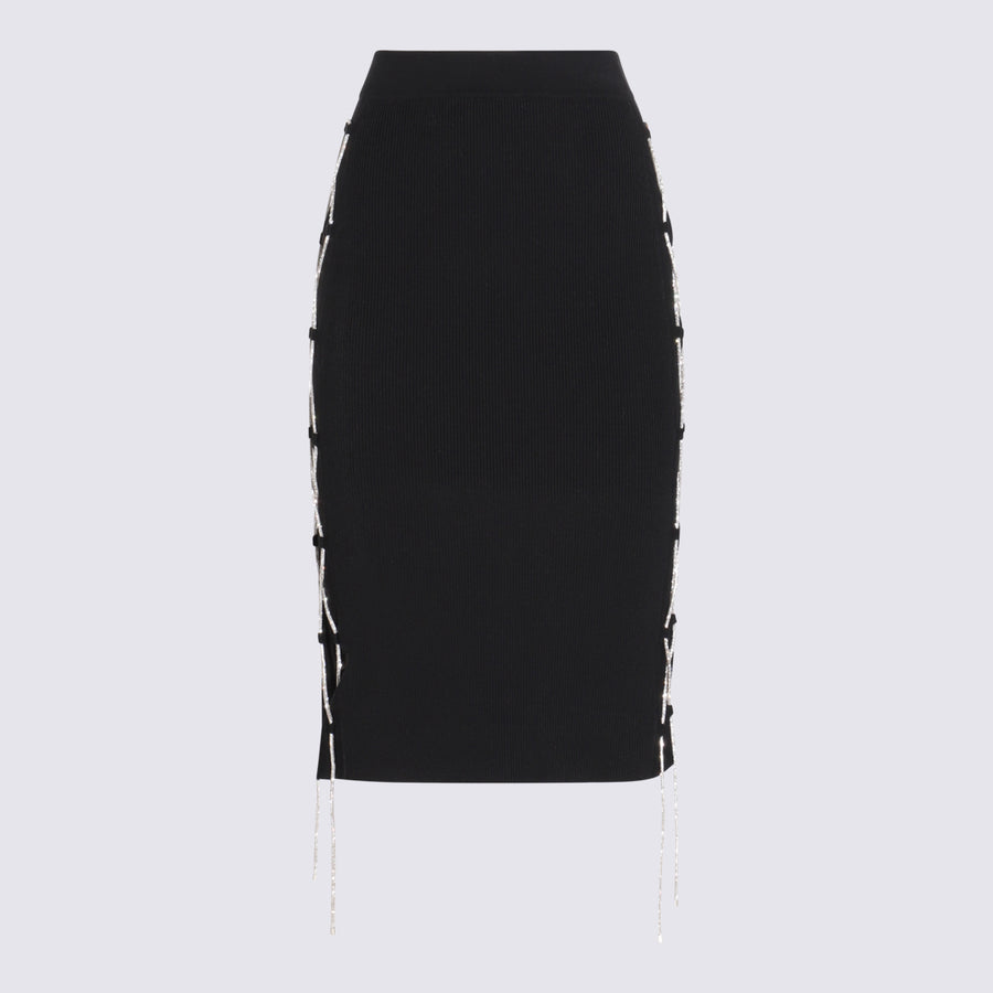 Giuseppe Di Morabito 88% Cotton skirt in black