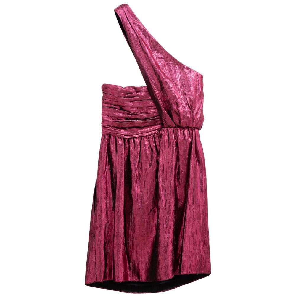 Saint Laurent 87% viscose dress in pink — view 2