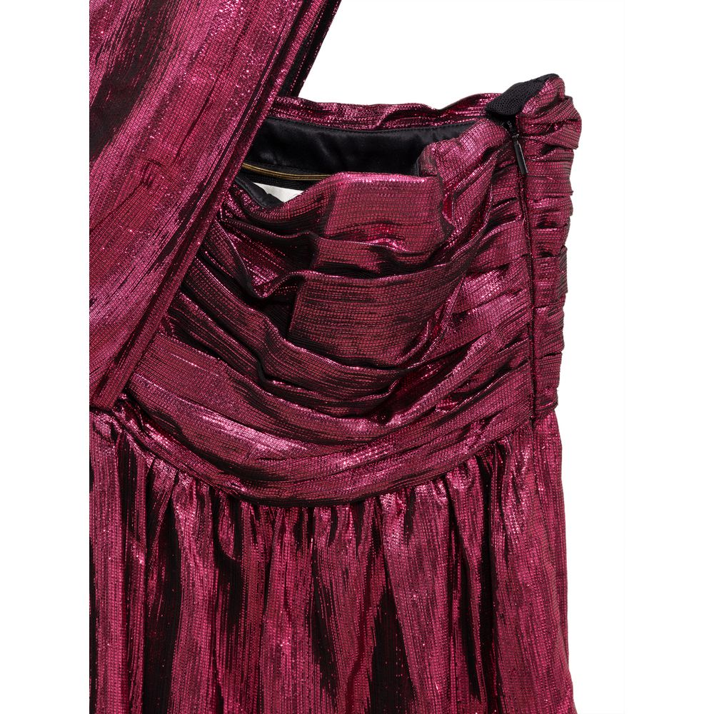 Saint Laurent 87% viscose dress in pink — view 4