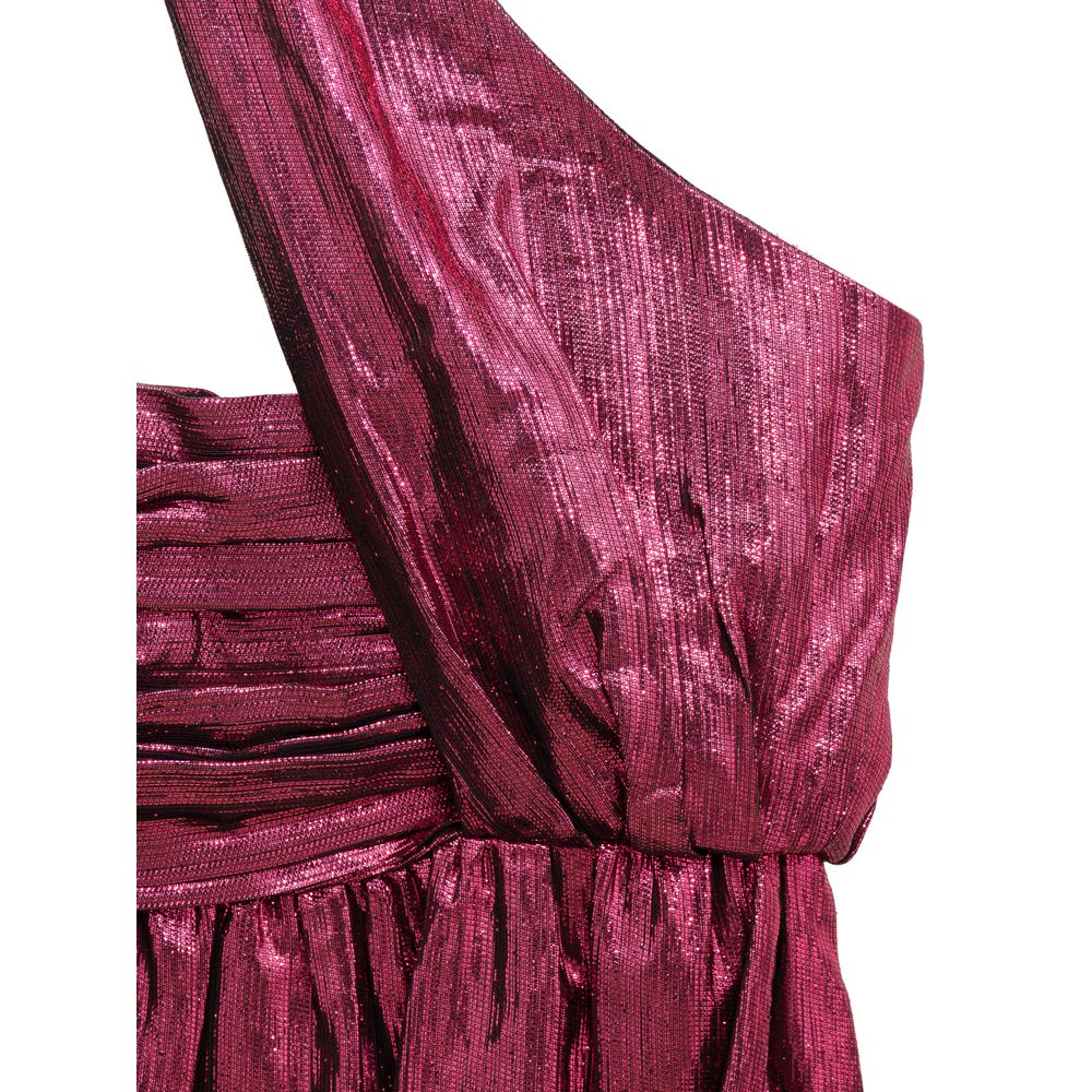 Saint Laurent 87% viscose dress in pink — view 6