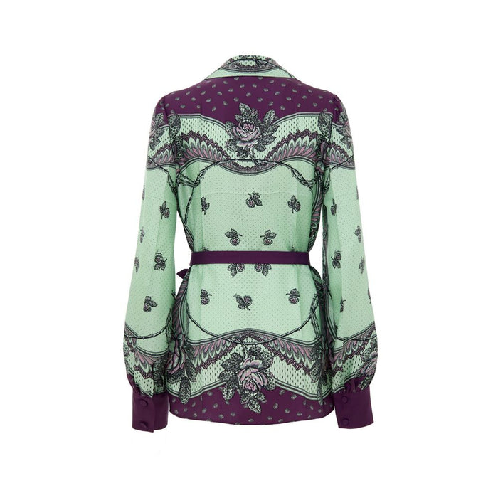 Gucci 100% Silk blouse in green — view 2