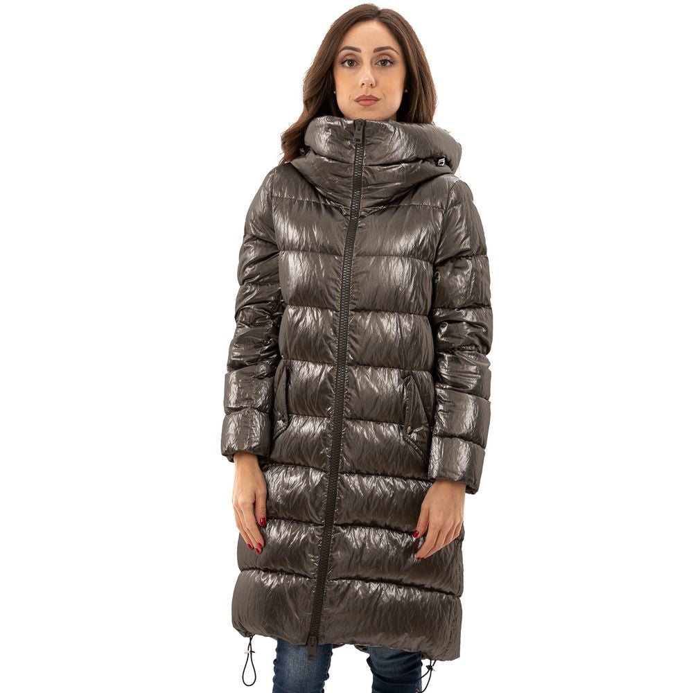 Herno 75% Viscose down jacket in silver — view 2