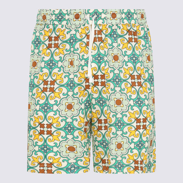 Drole De Monsieur 100% Cotton shorts in green