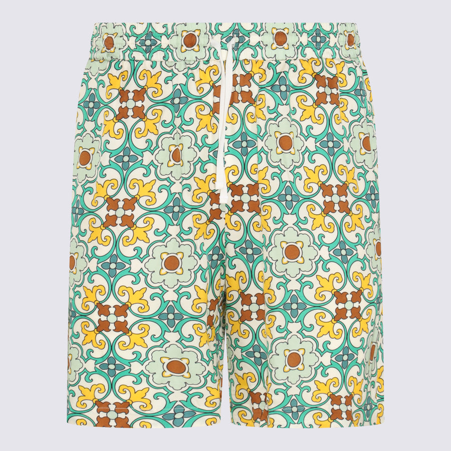 Drole De Monsieur 100% Cotton shorts in green