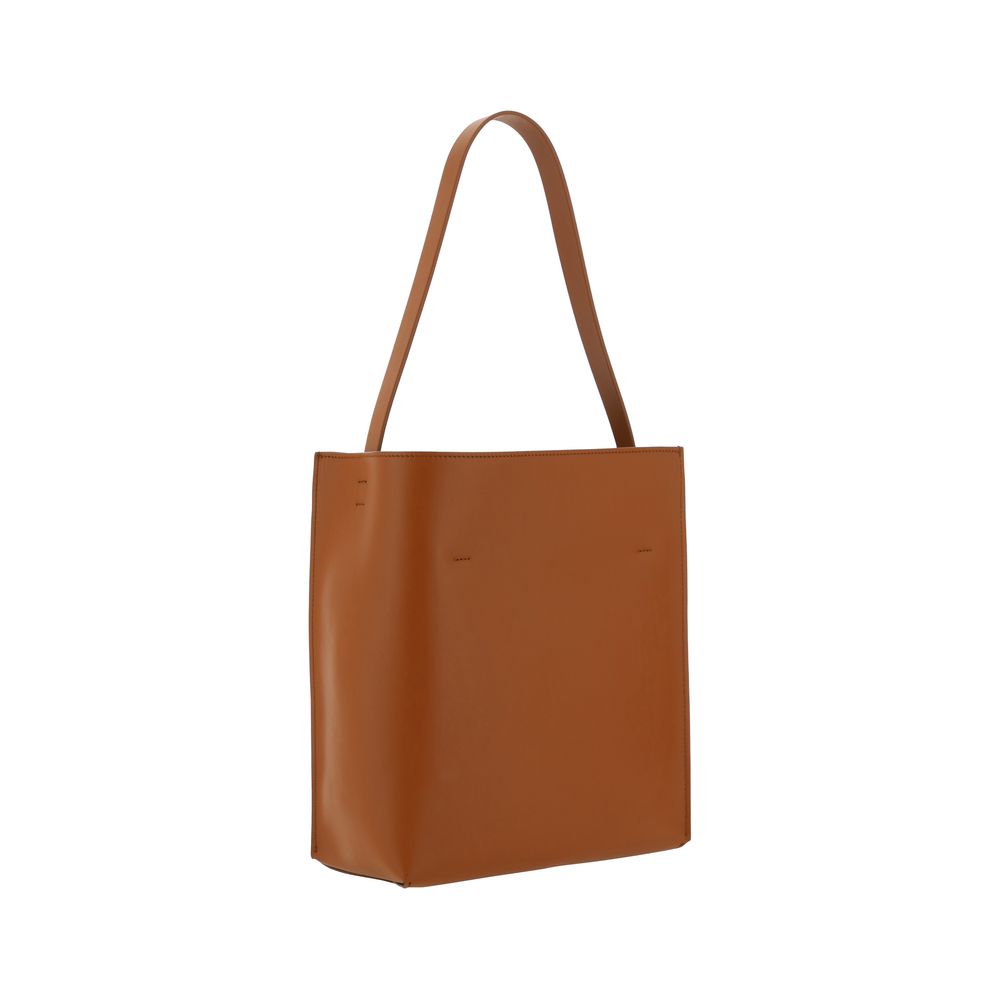 Marni 100% Calf Leather Bos Taurus shoulder bag in brown — view 3