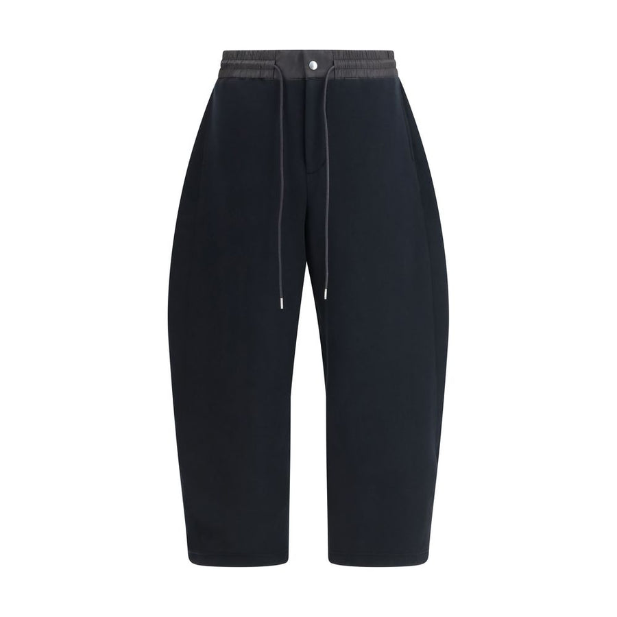 Sacai 100% Cotton joggers in black