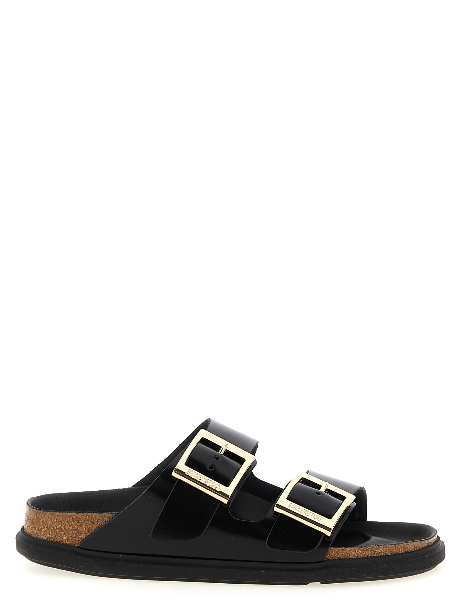 Arizona Droplet Buckle sandals Black Calfskin Leather (bos Taurus)
