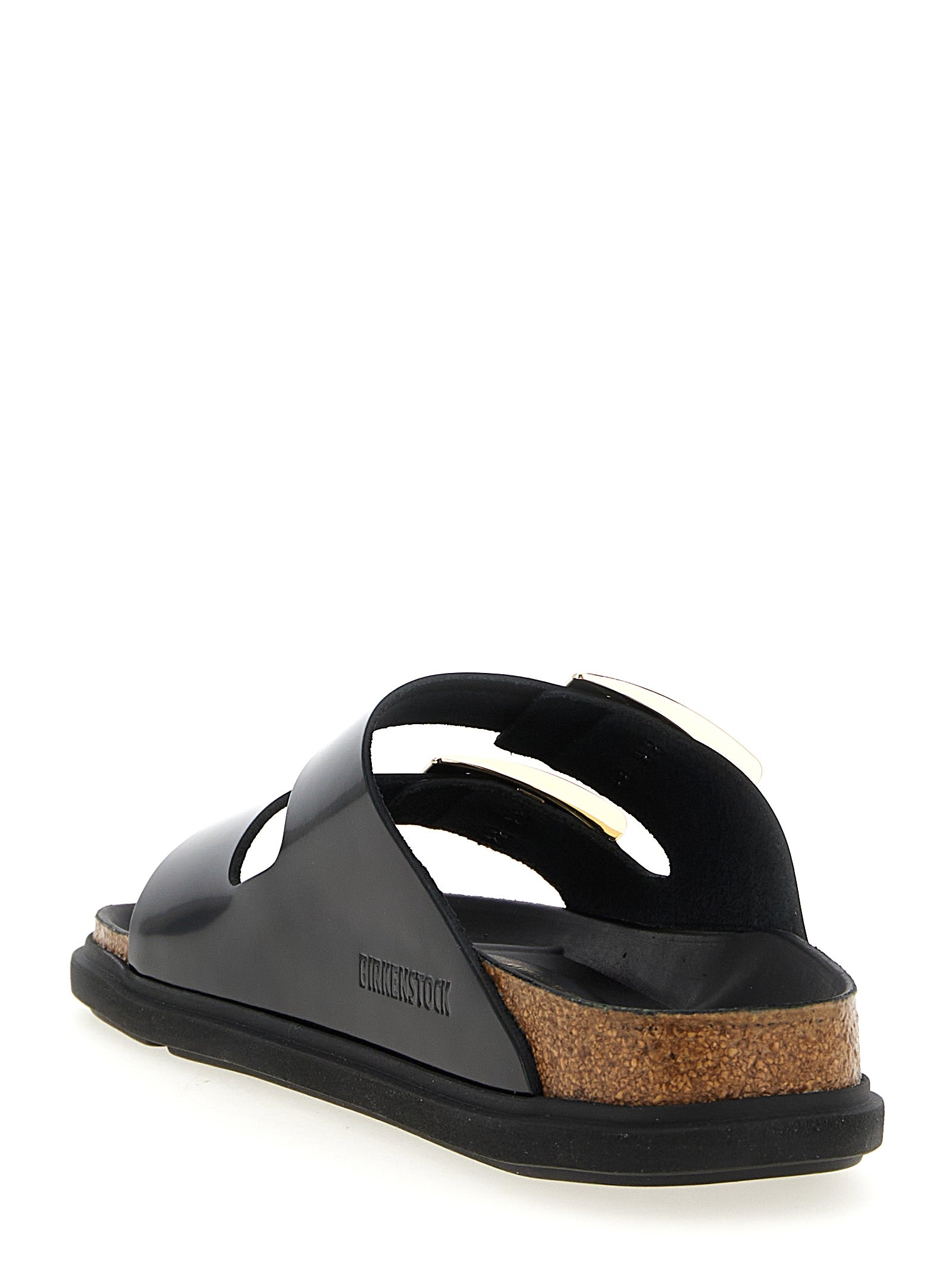 Arizona Droplet Buckle sandals Black Calfskin Leather (bos Taurus)