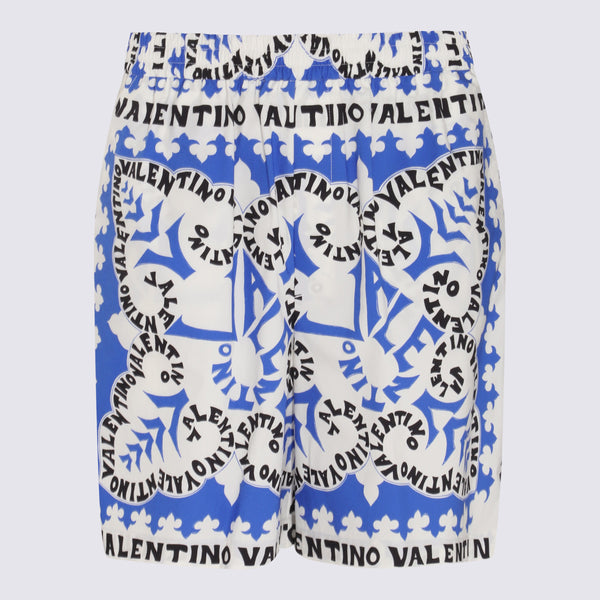 Valentino Cotton bermuda shorts in blue