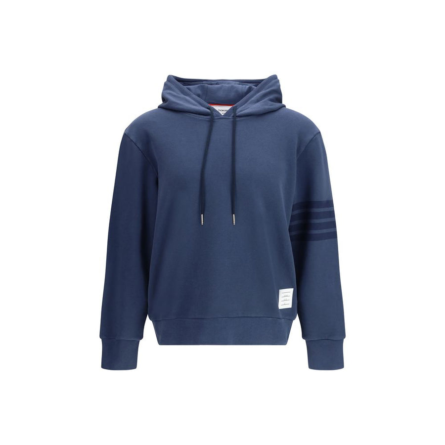 Thom Browne 100% Cotton hoodie in navy