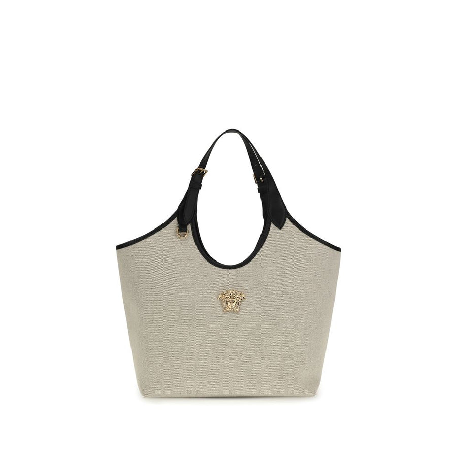Versace 100% Cotton shoulder bag in beige