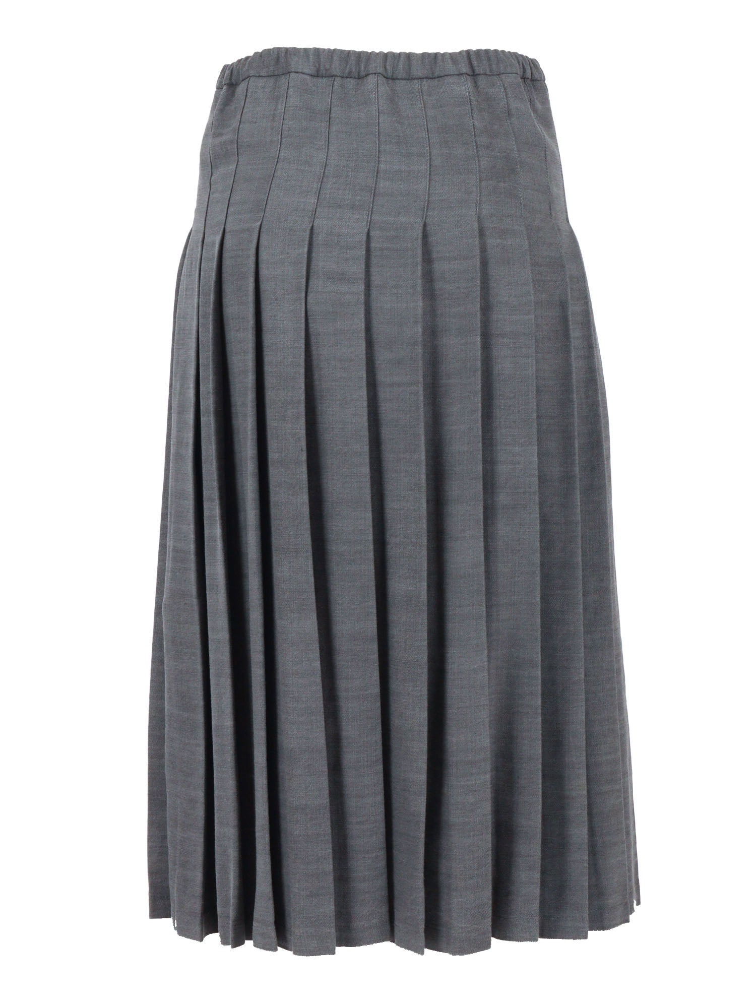 CHAMBRAY SKIRT GIRL Grey Lyocell