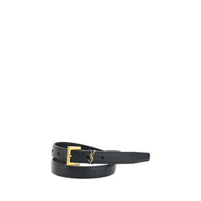 Saint Laurent Cassandre Belt — Black