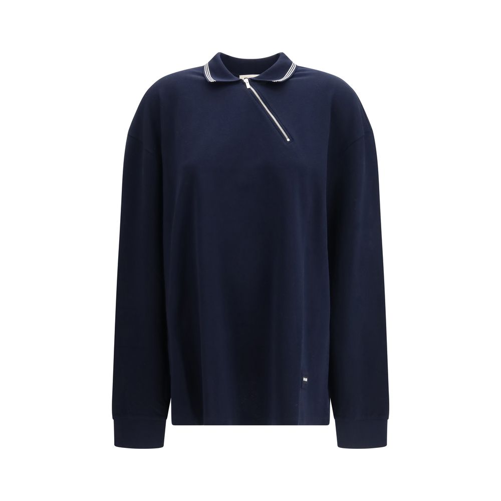 Miu Miu 100% Cotton polo shirt in navy