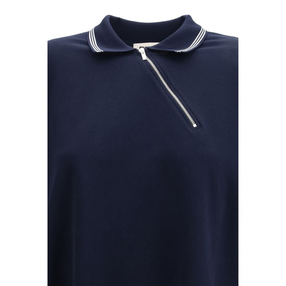 Miu Miu 100% Cotton polo shirt in navy — view 3