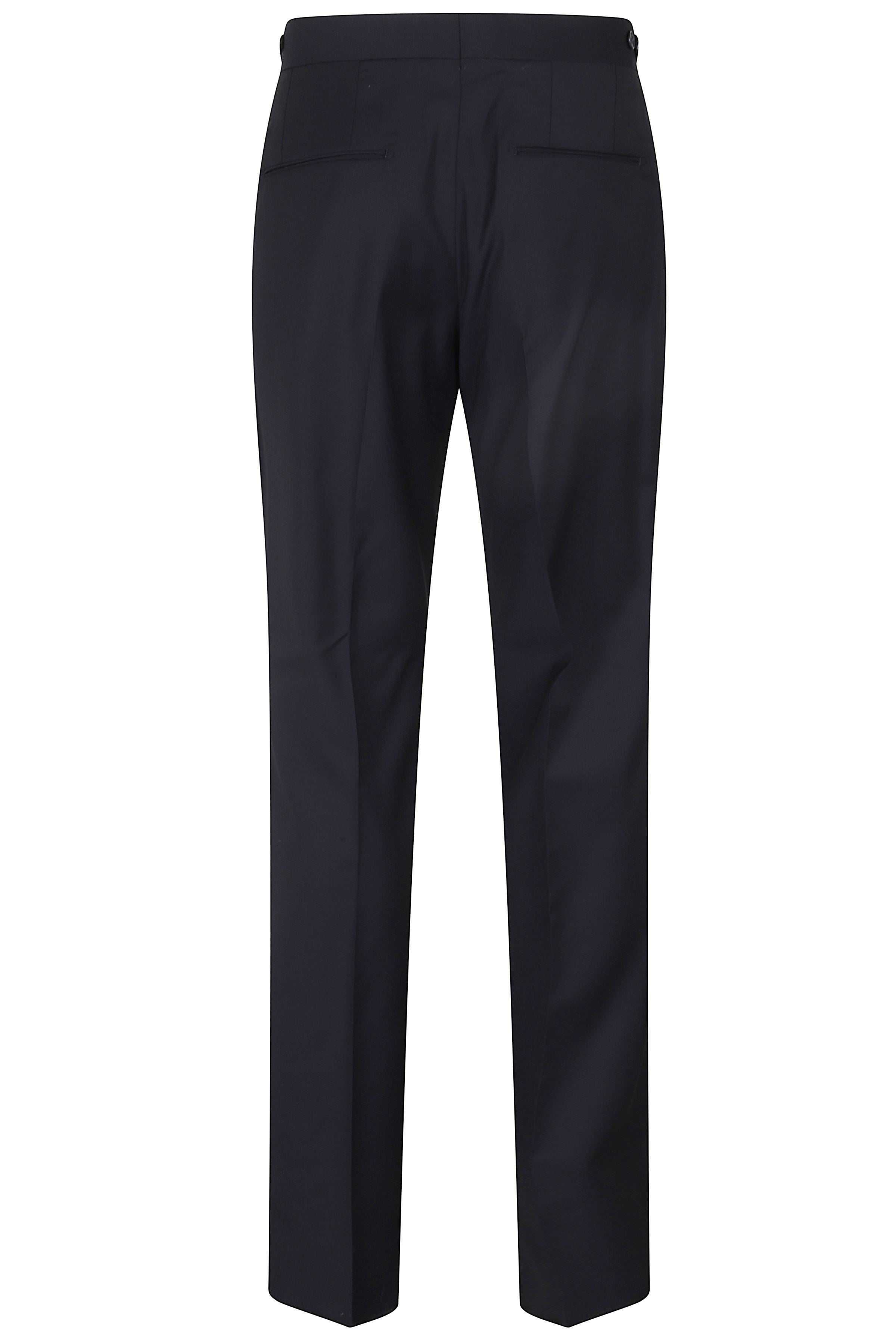 Pant Doppia Pinces Lana Blue Pantaloni