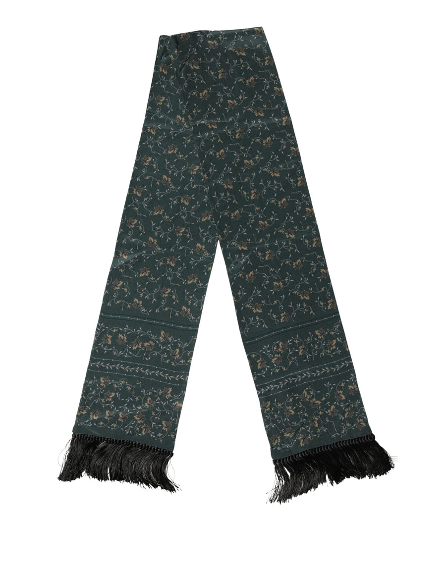Dolce & Gabbana 100% Silk scarf in green