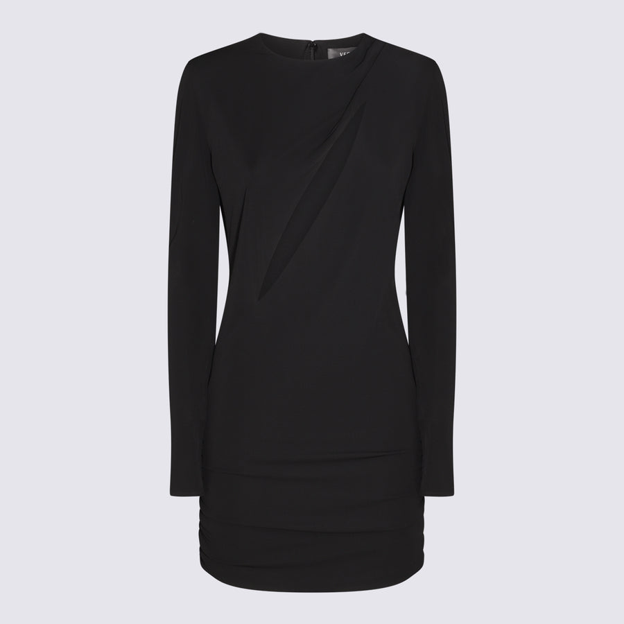 Versace 95% viscose dress in black