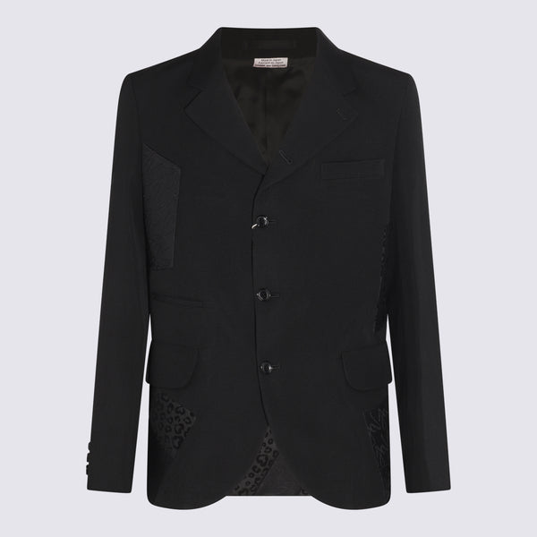 Comme Des Garcons Homme Plus 84% Wool blazer in black