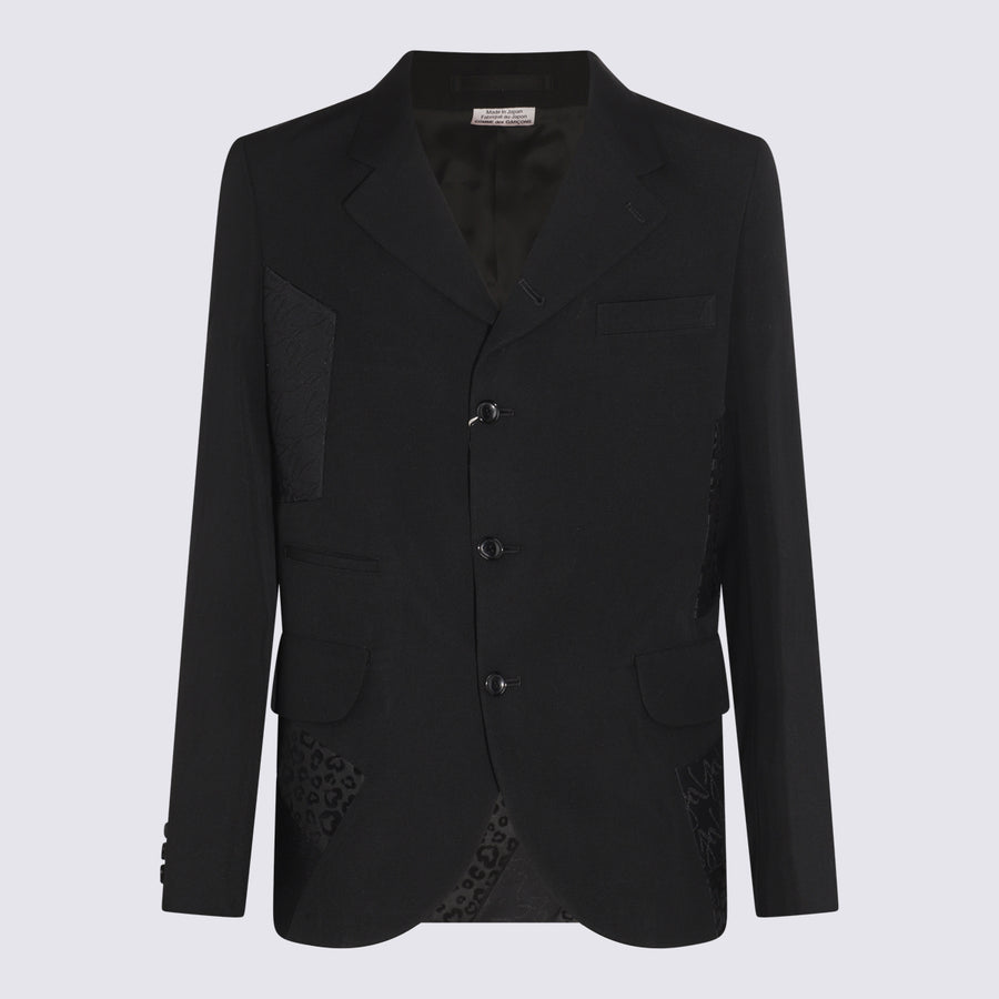 Comme Des Garcons Homme Plus 84% Wool blazer in black