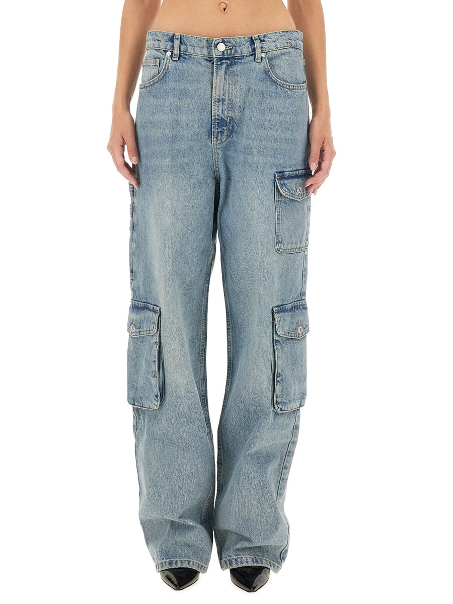 Cargo Pants Denim Cotton Jean