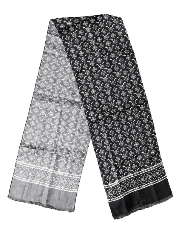 Dolce & Gabbana 100% Silk scarf in black