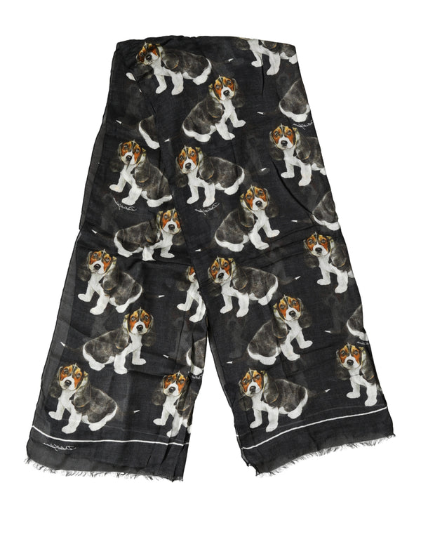 Dolce & Gabbana 90% Modal scarf in black