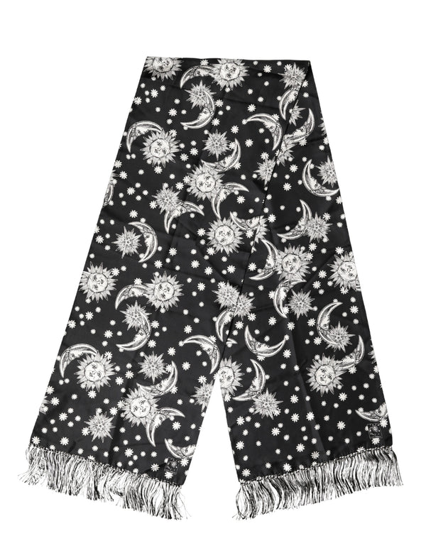 Dolce & Gabbana 100% Silk scarf in black