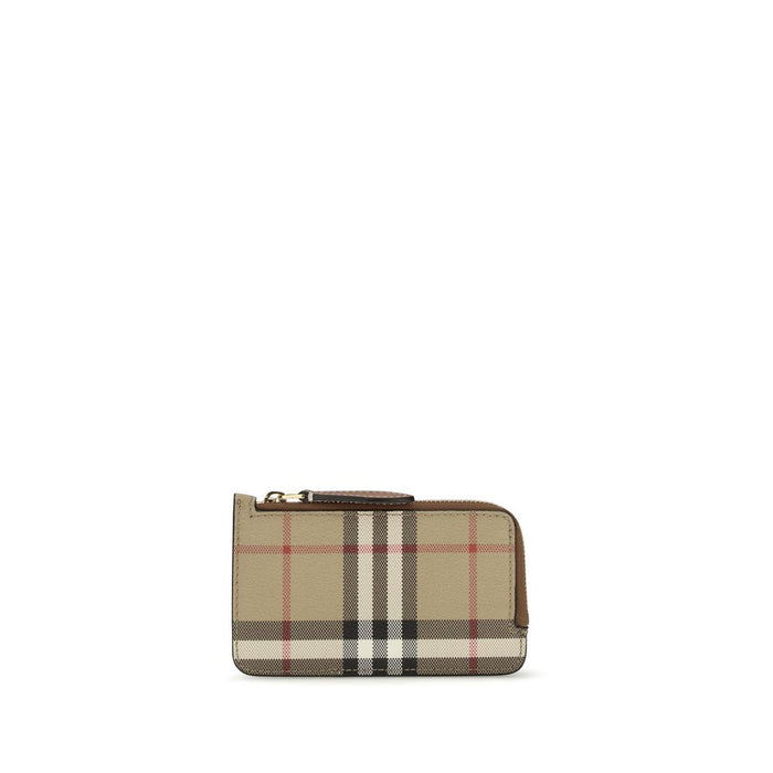 Burberry 55% Polyurethane card case in beige