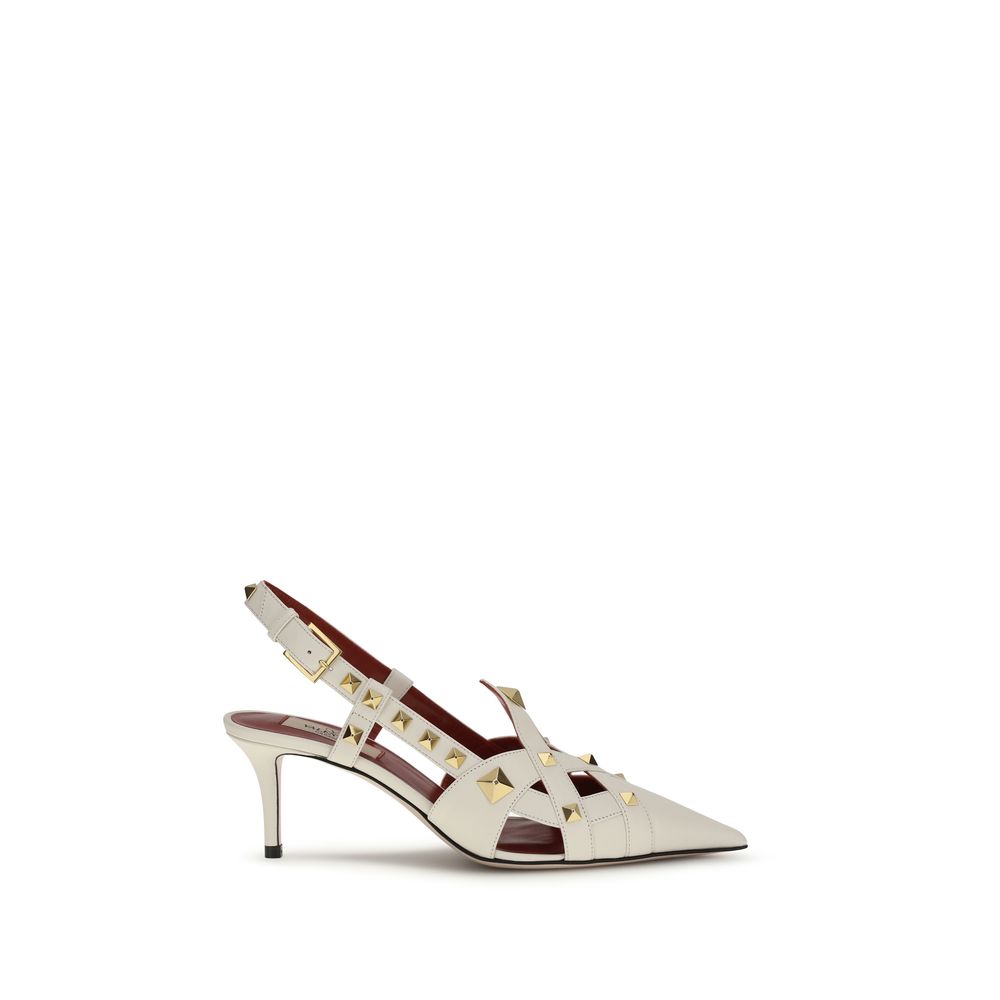 Valentino Garavani Upper: 100% Goatskin; Sole: 100% Calf Leather pump in beige