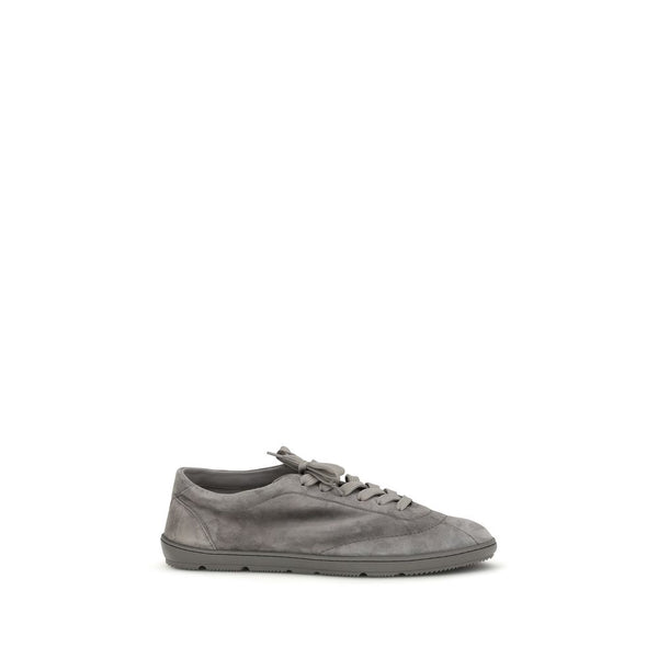 Brunello Cucinelli Upper: 100% Calf Leather Bos Taurus; Sole: 100% Rubber sneaker in gray