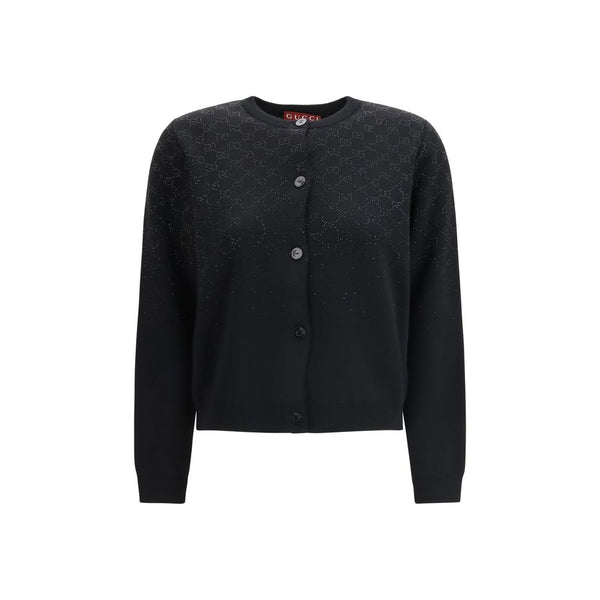 Gucci 78% Wool 22% Viscose cardigan in black
