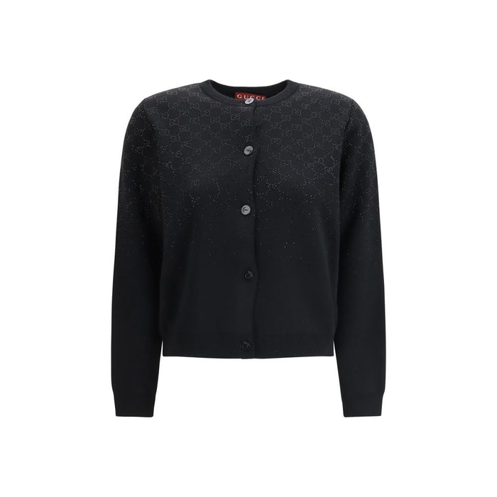 Gucci 78% Wool 22% Viscose cardigan in black