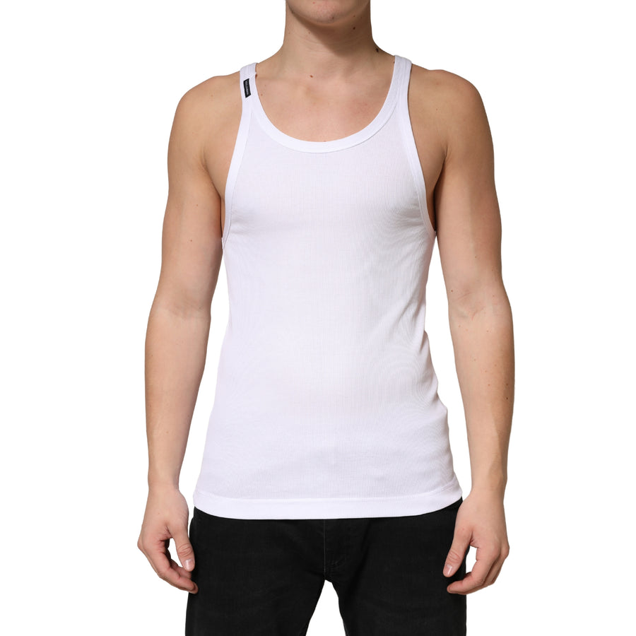 Dolce & Gabbana 100% Cotton tank top in white
