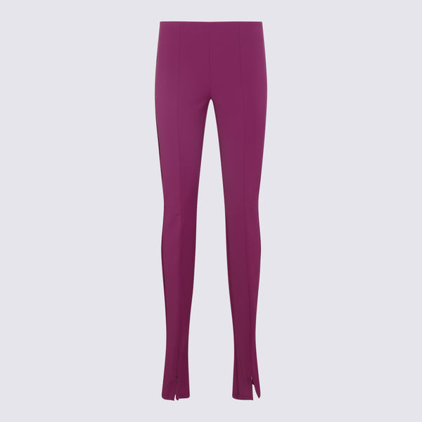 Sportmax 88% Nylon trousers in purple