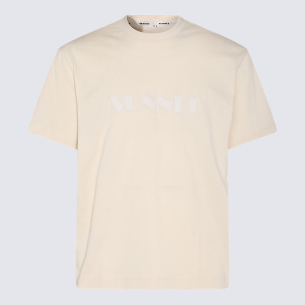 Sunnei 100% Cotton t-shirt in beige