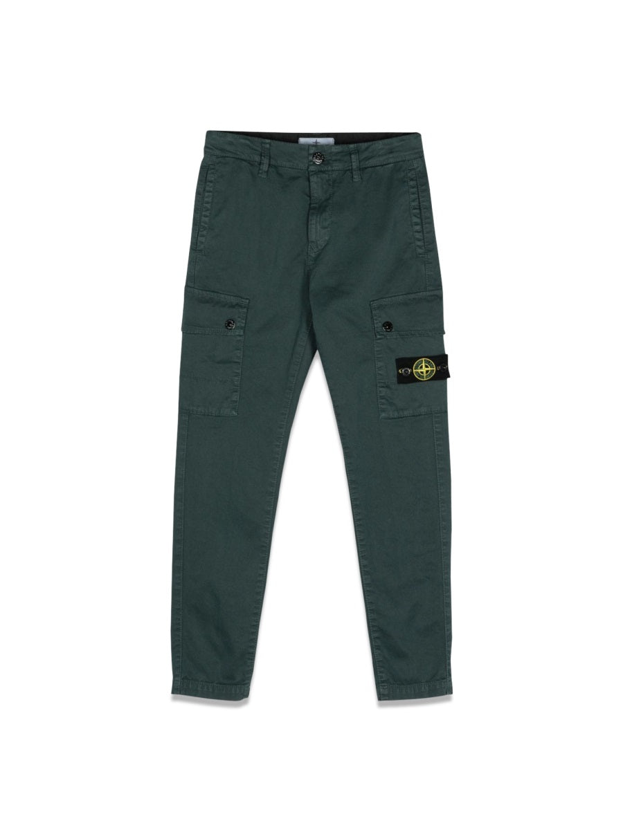 Trousers Regular Tapered Grey Cotton