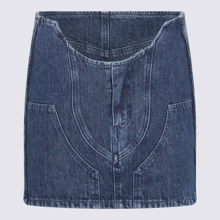 Off-White 100% Cotton skirt in blue