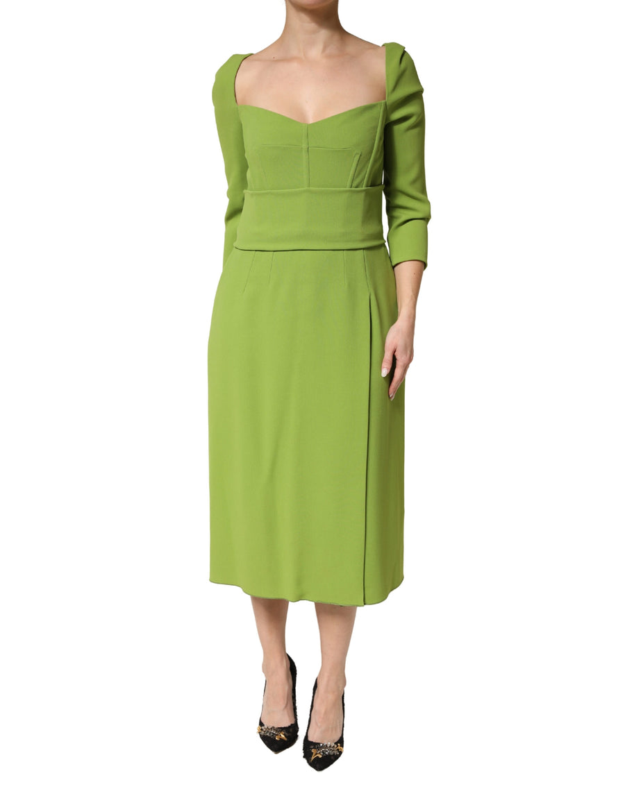 Dolce & Gabbana 51% Viscose dress in green