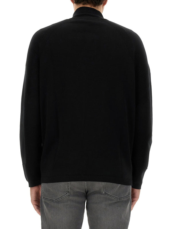 Sweatshirt With Logo Black Cotton Sweatshirts