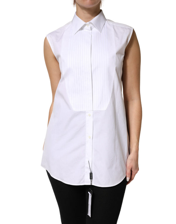 Dolce & Gabbana 100% Cotton blouse in white