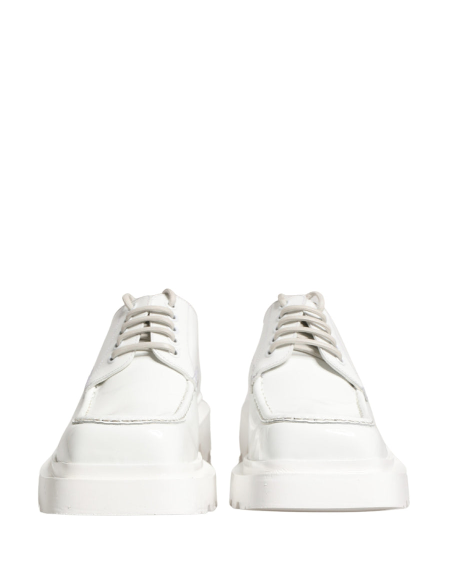Dolce & Gabbana Leather derby shoe in white