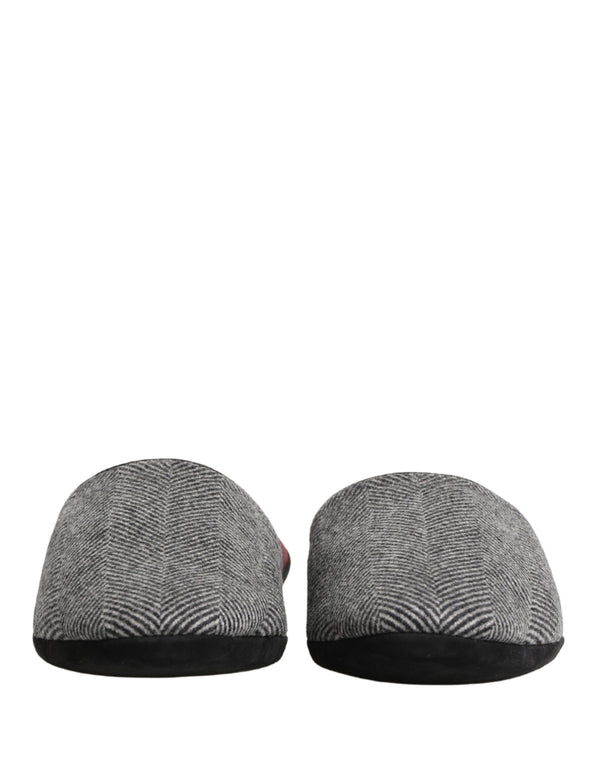 Dolce & Gabbana Cashmere blend slippers in gray