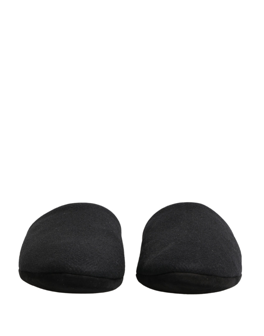 Dolce & Gabbana Wool slipper in black
