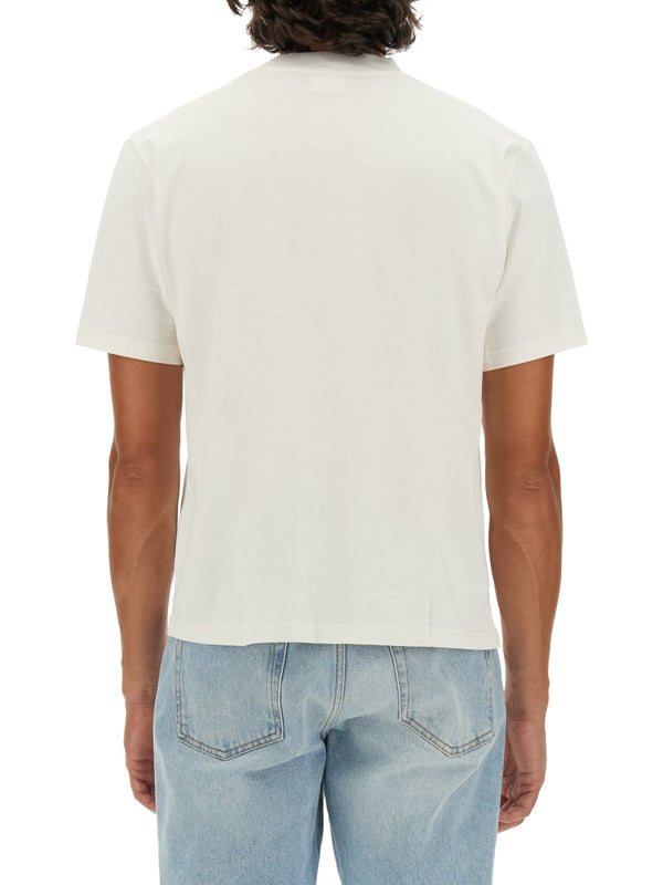 T-Shirt With Logo White Cotton T-shirts